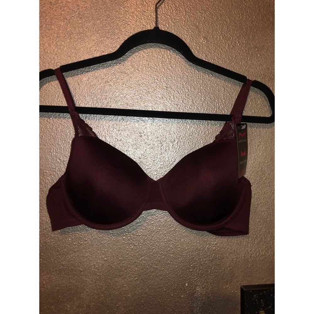 Maidenform Shaping Support Style #P09714 38C Dark Burgundy Purple Lace Bra
